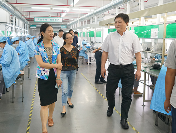 杭州市城市管理局黨組成員、副局長宋曉青一行蒞臨勇電參觀考察